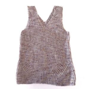 LOFT Knit V-neck Sweater Vest. Size Large. Multicolor.